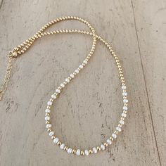 Gold beads/ball necklace are a must have piece. Choose from varies sizes and patterns. 14K GF Gold Ball Necklace, Gold Beads Necklace, Flow Of Life, Ebb And Flow, Beading Jewelery, Necklace Patterns, Gold Bead Necklace, Ball Necklace, Charm Rings