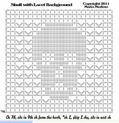 an image of a cross stitch pattern with the words,'start with lace background '