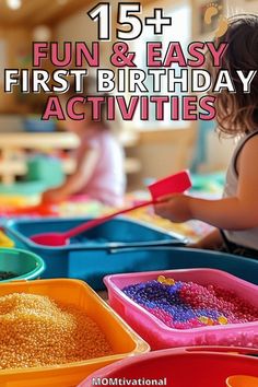 Planning a first birthday party? Check out these fun and simple activities that will keep kids and adults entertained. Perfect for creating memories! Birthday Activities Kids, Creating Memories, Easy Ideas, First Birthday Party