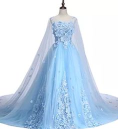 Light Blue A-line Prom Evening Dress, Blue Princess Evening Dress For Prom, Blue Princess Style Evening Dress For Prom, Blue Princess Style Evening Dress For Prom Season, Princess Style Blue Evening Dress With Fitted Bodice, Princess Style Light Blue Prom Dress, Light Blue Princess Style Prom Dress, Light Blue Princess Dress For Prom, Blue Corset Dress For Wedding And Prom Season