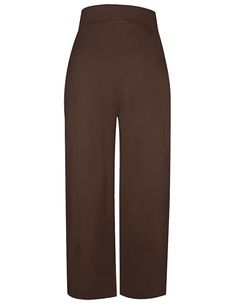 Coffee Pocketed Wide Leg Casual Pants Brown Wide Leg Ankle-length Pants With Pockets, Brown Ankle-length Wide Leg Pants With Pockets, Brown Trousers With Elastic Waistband, Brown Ankle-length Pants With Elastic Waistband, Brown Straight Leg Sweatpants With Pockets, Brown Straight Pants With Elastic Waistband, Brown Wide Leg Sweatpants With Pockets, Brown High-waisted Pants With Pockets, Brown High-waisted Wide Leg Pants With Pockets