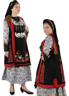 This outfit is imported from Greece and made by the premiere manufacturer of traditional Greek costumes. This traditional dancing costume is a favorite amongst dancing troupes and churches. This outfit ships direct from Greece. Please allow 1-2 weeks for arrival of outfit. This woman's costume consists of segouni flokata coat with embroidery front & back, brocade dress, and apron with embroidery.(Note: The necklace, buckle and head scarf are sold separately.) Women Sizing Reference: Size USA UK waist cm / inches bustcm / inches XSmall 4 6 66-68 74-82 Small 6 8 70-72 82-90 Medium 10 12 72-74 90-96 Large 12 14 74-78 96-104 XLarge 14 16 78-86 104-110 Traditional Festive Costume Dresses, Traditional Fitted Costume Dress, Traditional Costume Sets For Festivals, Folk Style Traditional Wear For Ceremonies, Fitted Traditional Wear For Ceremonial Festival, Fitted Folk Traditional Wear With Traditional Patterns, Fitted Traditional Folk Wear With Traditional Patterns, Fitted Traditional Wear With Folk Patterns, Fitted Embroidered Costume Sets