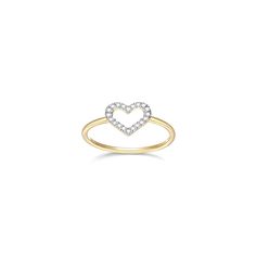 Elevate your style with the PAJ MACAO 14K Yellow Gold Diamond Open Heart Ring, a symbol of love crafted with precision and elegance. 

- Material: 14K Yellow Gold
- Stone: 0.10ctw White Diamond, Round; I-J color, I2 clarity
- Features: Open heart design, Pavé settings, Polished finish
- Size: 7
- Dimensions: Approx. 7.73x7.73mm

This exquisite ring showcases pavé diamonds that shimmer within its open-heart silhouette, offering a touch of minimalist charm. Perfect for wearing alone or as part of Sweet Band, Heart Silhouette, Open Heart Ring, Ring Stack, Pave Ring, Gold Stone, Open Heart, Christmas Wishlist, Heart Design