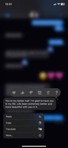 the text message is being displayed on an iphone's screen, and it appears to be in conversation with someone else