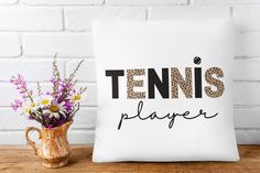 Custom Tennis Pillow, Animal Print Pillow, Tennis Home Decor, Gifts for Tennis Players, Decorative Sports Pillow, Tennis Team Gifts, and Captain Gift. Elevate your love for tennis both on and off the court with our Tennis Pillows.  🎾 Versatile Decor: These tennis pillows are more than just home accessories; they're statements of your passion. Use them to spruce up your bedroom, living room, or tennis-themed space. They also make excellent gifts for fellow tennis lovers. 🎾 Available in Various Tennis Team Gifts, Animal Print Pillow, Captain Gifts, Animal Print Pillows, Tennis Team, Print Pillow