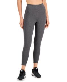 Ready for whatever low to medium impact workout you're getting into| these ID Ideology leggings have just the right amount of stretch and support| They have a cotton hand feel| plus that perfect just-above-the-ankle length| Also available in petite sizes for 5'4 and under Sweat Set, Women Essentials, Matching Family Outfits, Family Outfits, Short Shirts, Sweater Coats, Active Wear Tops, Active Wear For Women, Sweater Jacket