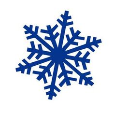 a blue snowflake on a white background