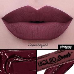 NYX Liquid Suede Cream Lipstick in 'Vintage'. Lipstick Vintage, Creme Lipstick, Beauty Blender