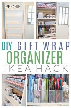 the diy gift wrap organizer ikea hack