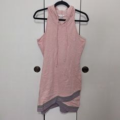 New, Never Been Worn. Sporty Pink Summer Dresses, Sporty Pink Dresses For Summer, Spring Cotton Sweatshirt Dress For Loungewear, Cotton Sweatshirt Dress For Spring Loungewear, Pink Stretch Cotton Mini Dress, Pink Stretch Mini Dress Casual, Pink Stretch Sporty Dress, Sporty Sleeveless Pink Dress, Casual Cotton Stretch Mini Dress