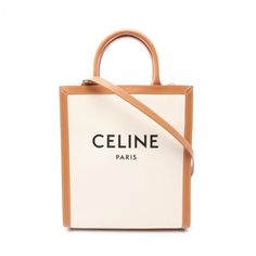 Used Celine Small Vertical Cabas Tote Bag Canvas Leather Women's White Brown 192082bnz (Sku: Gzl13tlk) === General === Brand : Celine === Design === Type : Tote Bag Material : Canvas , Leather Color : Brown, White Gender : Women === Size === Size (Hxwxd) : 32cm X 28cm X 7.5cm / 12.59'' X 11.02'' X 2.95'' === Included Items === Accessories : Dust Bag Accessories Notice : Before Purchasing, Please Refer To The Images Of The Accessories Included With The Item. === Condition === Condition : Used (Go High-end Rectangular Shoulder Bag With Logo, Elegant Rectangular Shoulder Bag With Logo, Luxury Cream Bags With Logo, Chic Cream Bags With Logo, Cream Rectangular Shoulder Bag With Logo, Cream Rectangular Logo Shoulder Bag, Chic Logo Rectangular Shoulder Bag, Rectangular Shoulder Bag With Logo For Shopping, Canvas Leather Tote Bag