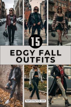 Woman’s Autumn Outfits, Tough Feminine Style, Comfortable Edgy Style, 40 Year Old Punk Style, Fall Outfits Women Edgy, Fall Womans Outfits 2024, Winter Concert Outfit Rock, Winter Outfits Edgy Grunge, Edgy First Date Outfit