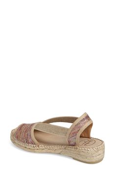 An easygoing espadrille is a bit dressy while being totally comfortable, thanks to its low, walkable heel and elastic straps. Style Name:Toni Pons Estel Espadrille Sandal (Women). Style Number: 5274585. Casual Adjustable Slingback Sandals With Woven Sole, Casual Espadrille Slingback Sandals For Vacation, Spring Woven Sole Flat Heel Slingback Sandals, Spring Slingback Sandals With Woven Sole And Flat Heel, Flat Slingback Sandals With Woven Sole For Spring, Spring Flat Slingback Sandals With Woven Sole, Spring Flat Heel Slingback Sandals With Woven Sole, Casual Slingback Flats For Spring, Casual Spring Slingback Flats