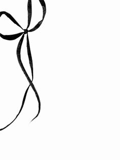 a black and white drawing of a bow