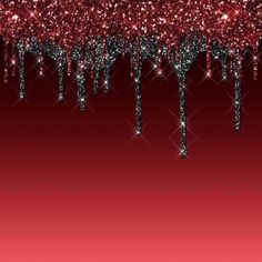 red and black glitter background with trees