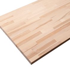 a wooden cutting board on a white background