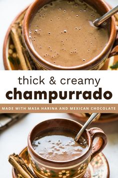 thick and creamy chapurado made with masa marina and mexican chocolate