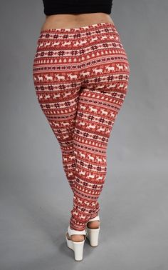 Leg/gt Happy Holidays Red Snowflake/deer Leggings Plus Size Velvet Leggings, Red Moisture-wicking Fitted Leggings, Santa Leggings, Red Compressive Elastane Leggings, Cheap Red Full-length Leggings, Clothes Pegs, 2000s Fashion Trends, Fleece Leggings, Christmas Leggings