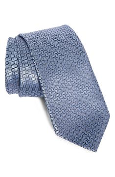 With its distinctive texture and geometric pattern, this Italian-crafted silk tie is a sophisticated choice for your business and formal looks. 100% silk Dry clean Made in Italy Formal Looks, Blue Silk, Silk Ties, Geometric Pattern, In Italy, Light Blue, Dry Clean, Nordstrom, Italy