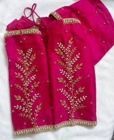 Hand aariwork customized blouse DM us for more info @rr_fabricates #rrfabricates #handaariwork #handwork #aariwork #bride #bridal #wedmegood #southindianbride #custmized Rose Gold Aari Work Blouse, Pink Colour Blouse Aari Work Design, Emrodary Work Design Blouse, Kodi Design Aari Work Blouse, Mudi Kuttu Maggam Work, Arya Work Designs, Pink Colour Blouse Designs, Arya Work Blouse Designs, Pink Aari Work Blouse Designs