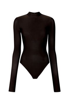 Lightweight jersey mock neck bodysuit. Hidden zipper at abck and snap closure. Material: 94% Acetate, 6% Elastane. Care: Hand Wash or Dry Clean Fit: True To Size Model Is 5'10" And Wearing a S PLEASE NOTE ALL SALE ITEMS ARE FINAL SALE Mock Neck Bodysuit, Day Designer, Straight Leg Denim, Everyday Dresses, Light Wash Denim, Wide Leg Denim, Dark Wash Denim, Cropped Denim, Event Dresses