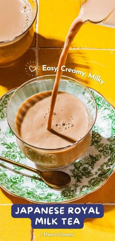 This Japanese royal milk tea is milky, delicious and easy. Customize it for hot or cold and with dairy-free or caffeine-free options, too! Chinese Almond Cookies, Royal Recipe, Royal Milk Tea, Milk Tea Recipes