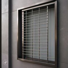 a window on the side of a building