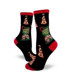 Merry Crustmas Women's Crew Socks Black Dinner Spread, Food Socks, Christmas Colorful, Socks Style, Bellingham Washington, Sock Lovers, Stylish Socks, Women Crew Socks, Mens Crew Socks