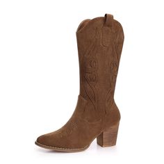 PRICES MAY VARY. 【Suede Cowboy Boots for Women】These retro women cowboy boots wide calf are made from high-quality suede leather, western boots women were so soft and comfy. Mid calf cowgirl boots for women, cowgirl boots extra wide calf, cowboy boots for women wide calf, womens cowboy boots mid calf, mid calf cowgirl boots, big calf cowgirl boots, anti-slip wood sole, low chunky heel to provide stability and support. 【Classic Design】Womens cowboy boots, women's mid-calf boots design, woman cowb Womens Tall Cowboy Boots, Wide Calf Cowboy Boots, Womens Brown Cowboy Boots, Women Cowgirl Boots, Wide Calf Cowgirl Boots, High Heel Cowboy Boots, Womens Fall Boots, Wedding Cowboy Boots, Brown Cowgirl Boots