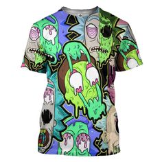 Gearhuman 3D Rick and Morty Custom Tshirt Apparel Shipping from the US. Easy 30 day return policy, 100% cotton, Double-needle neck, sleeves and hem; Roomy Unisex Fit. Multicolor Cartoon Print T-shirt For Fans, Multicolor Character Print Tops For Streetwear, Multicolor All Over Print T-shirt For Fans, Multicolor Cartoon Print Tops For Fan Merchandise, Multicolor Cartoon Print Tops Fan Merchandise, Casual Crew Neck Sublimation Shirt With Cartoon Print, Casual Crew Neck With Cartoon Sublimation Design, Casual All Over Print T-shirt For Fans, Green Tops With Sublimation Print For Fan Merchandise