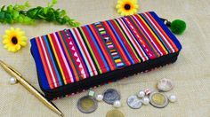 Cotton Wallet, Pom Pom Charm, Handmade Wallet, Vegan Wallet, Womens Wallet, Handmade Wallets, Northern Thailand, What's Your Style, Money Clip Wallet