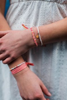 This bracelet pack includes: 3 Elastic hair/bracelet ties 1 Adjustable String bracelet 1 Adjustable string bracelet with charm Sunshine Bracelet, Adjustable String Bracelet, Hair Bracelet, Walking On Sunshine, Bracelet Pack, String Bracelet, Walk On, Jewelry Bracelets, Beaded Bracelets