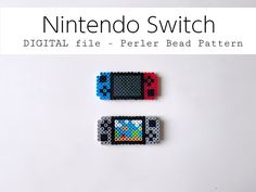 an image of two nintendo switch buttons made out of legos on a white background