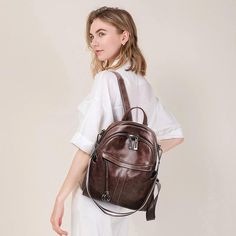 Free U.S. shipping. Style: Vintage , color:Black, suite for season：Autumn, Winter ，Music Festival, School, Work, Material Genuine Leather, Black Soft Leather Backpack Zipper Office Backpacks Fall Shoulder Bag For School With Zipper Closure, Fall Shoulder Bag With Zipper Closure For School, Fall School Shoulder Bag With Zipper Closure, Trendy Brown Leather Backpack With Zipper Closure, Fall Backpack With Zipper Closure, Trendy Leather Backpack For Fall, Casual Leather Backpack For Daily Use In Fall, Trendy Brown Backpack For Fall, Casual Leather Backpack For Fall