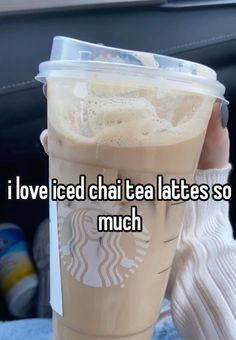 i love iced chai tea lattes so much