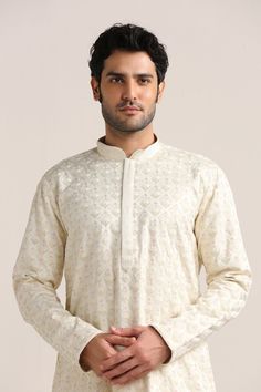 Handmade Costom Fit Off White Tusser silk Mens embroidery kurta Churidar set for indian wedding wear. can be any customization requirement? contact me feel free we provide all customized services. For Express Shipping Please contact me, We will try our best to deliver the product as soon as possible. dry Clean Only NOTE: All our items are handmade and specially customized for our beautiful customers. Please expect minor variations in the actual product as compared to the image displayed. We make it exclusively using similar fabrics. Product color may slightly vary due to photographic lighting sources or your monitor settings. No Return No Exchange Art Silk Bandhgala With Chikankari Embroidery For Eid, Eid Chikankari Embroidery Raw Silk Kurta, Ceremonial Kurta With Resham Embroidery For Eid, Nehru Jacket With Chikankari Embroidery, Ceremonial Resham Embroidery Kurta For Eid, Eid Sherwani With Chikankari Embroidery In Art Silk, Eid Chikankari Embroidery Art Silk Sherwani, Designer White Art Silk Kurta, White Art Silk Straight Kurta