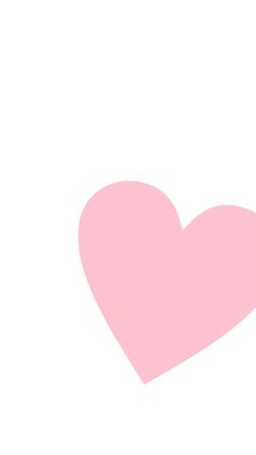 a pink heart on a white background