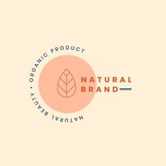 the organic product logo is shown on a beige background with an orange and blue circle