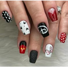 Disney Gel Nails, Disney Inspired Nails, Disney Acrylic Nails, Disney Nail Art