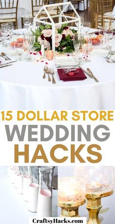 dollar store wedding hacks for the bride and groom