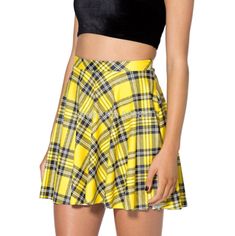 Yellow Tartan Checkered Skirt FREE SHIPPING   Sizes:  SMALL: Bust: 34.5 inches   Waist: 28 inches Low Hip: 38 inches Thigh: 22.5 inches Ankle: 8.5 inches  MEDIUM: Bust: 37 inches   Waist: 30 inches  Low Hip: 41 inches Thigh: 24 inches Ankle: 9.5 inches   LARGE: Bust: 42 inches   Waist: 35 inches  Low Hip: 45 inches Thigh: 26 inches Ankle: 10 inches   FREE SHIPPING WORLDWIDE  May take 10-60 days to arrive.  NOTE: If you want the goods to arrive faster or If  your country is not included for shipp High Waisted Plaid Skirt, Yellow Pleated Skirt, Yellow Plaid Skirt, 90s Mini Skirt, Womens Pleated Skirt, Colorful Skirts, Tartan Skirt, Checkered Skirt, Stylish Skirts