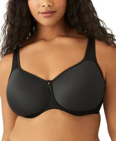 #ad Top Seller for Wacoal 855192 Basic Beauty Seamless T Shirt Bra 44DDD Black Underwire NWT, Fashion Bra Bra For Big Cup, Plus Size Designers, Everyday Bra, Full Figured, T Shirt Bra, Bra Styles, Bra Women, Trendy Plus Size, Underwire Bra