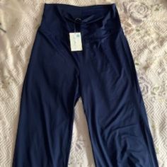 Cabana Life 50+ Upf Navy Foldover Beach Pants Size Xl Upf 50+ / 98% Uv Protection Wide Leg, Foldover Waist, Very Comfortable. Nylon And Spandex Combination, Quick Dry. Can Be Wore To The Beach, Lounge And Around Town. New With Tag Navy Casual Yoga Pants, Blue Ankle-length Beach Pants, Blue Ankle-length Pants For Beach, Stretch Beach Capris, Stretch Ankle-length Beach Capris, Stretch Ankle-length Capris For Beach, Blue Wide Leg Yoga Bottoms, Blue Wide-leg Yoga Bottoms, Summer Wide Leg Blue Yoga Pants