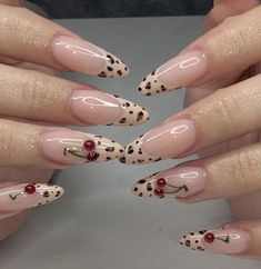 Dual Color French Tip Nails, Elegant Baddie Nails, Thanksgiving Designs For Nails, Short Almond Nails With French Tip, Cheetah Gel Nail Designs, Pretty Gel Nails Summer, Vertical Stripe Nails, Hello Kitty Leopard Print Nails, Medium Almond Nails Fall