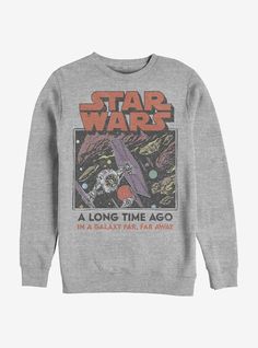 Star Wars A Long TIme Ago Crew Sweatshirt Star Wars Clothes, Star Wars The Empire, Star Wars Merch, Star Wars Hoodie, Quinn Fabray, Star Wars Sweatshirt, Star Wars Empire, Star Wars Outfits, Empire Strikes Back