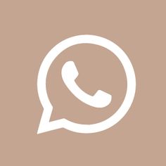 a white phone icon on a brown background with the text whatsapp? written below it