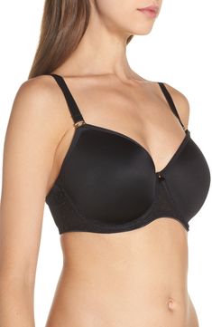 Accented with smooth lace and golden hardware, this seamless molded bra beautifully supports and shapes a larger bust. Style Name:Freya Starlight Idol Underwire Bra. Style Number: 5681647. Winter Lipstick, Fifty Not Frumpy, Men Earrings, Large Bust, Underwire Bra, Clear Skin, Editorial, Shoe Accessories, Nordstrom