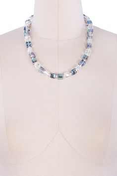 Add instant glamour to your ensemble when you accessorize with this contemporary must-have piece by Saachi. Silver-tone facet beaded necklace. Lobster clasp. Approx. 18" chain length. ImportedOrders cannot be shipped to Canada, Puerto Rico, APO, FPO or P.O. Boxes. Faceted Bead Necklace, Cloth Store, Store Jewelry, Household Chores, Necklace Size, Faceted Bead, Chain Lengths, Chain Length, Puerto Rico