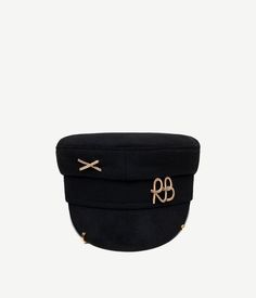 Piercing-inspired Baker Boy Cap FW2023-2024 black Luxury Adjustable Hat, Back Piercings, Baker Boy Cap, Hats Accessories, Baker Boy, Online Shop Accessories, Color Complement, Camel Coat, Women's Jewelry And Accessories