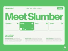 a screen shot of an email form with the text meet slumberr on it